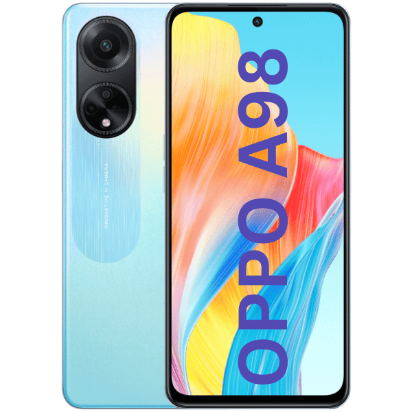 OPPO A98 5G - Dreamy Blue (8GB RAM, 128GB Storage) - High-Speed Performance and Advanced Camera Features