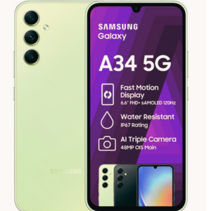 Samsung Galaxy A34 5G 8GB RAM 128 GB Storage Awesome Graphite color